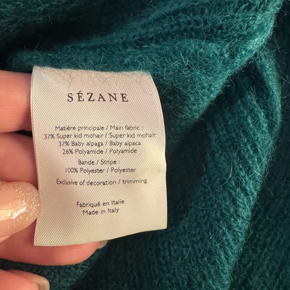 Sezane Forest Green Cardigan - Picture 5 of 6